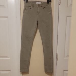 LOFT Olive Skinny Ankle Pants
